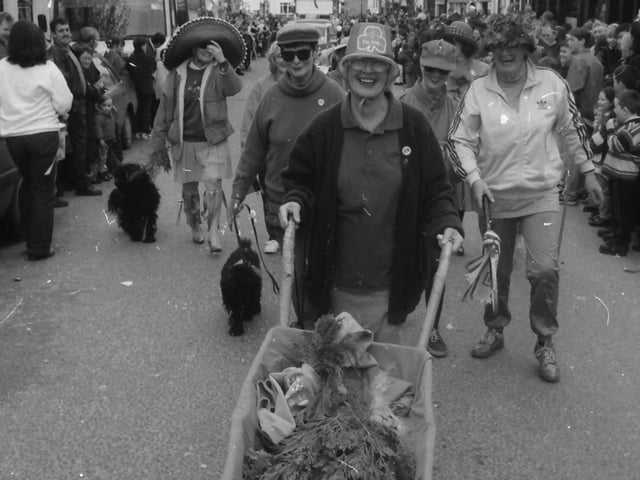 The St. Patrick's Day parade in Buncrana in 1998.