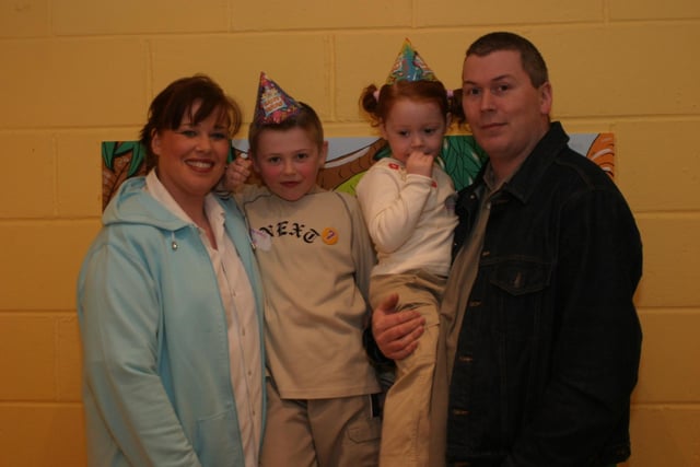 Party celebrations back in 2004: Marc Gallagher.