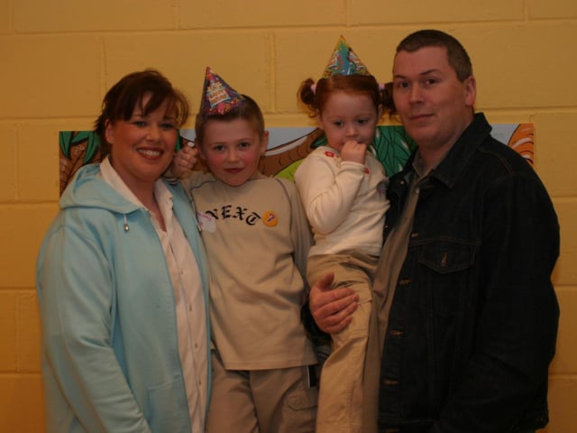 Party celebrations back in 2004: Marc Gallagher.