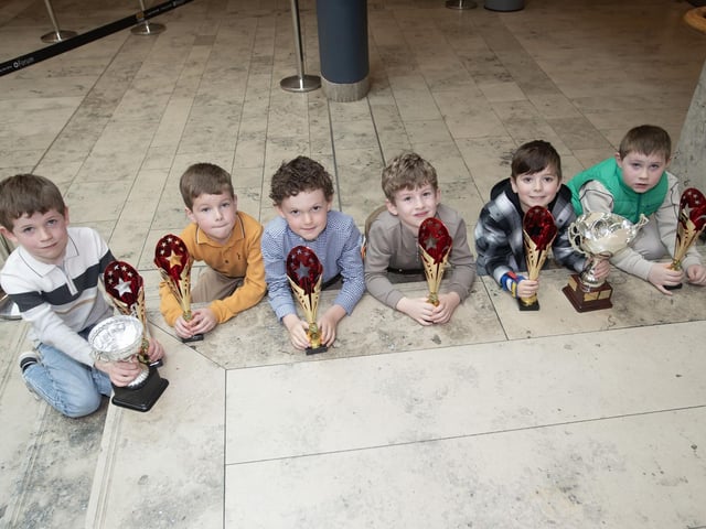 Primary 3 boys prizewinners at the Foyle School of Speech and Drama Annual Charity Event in aid of the Foyle Hospice, held at the Millennium Forum on Saturday. (Photos: Jim McCafferty Photography)