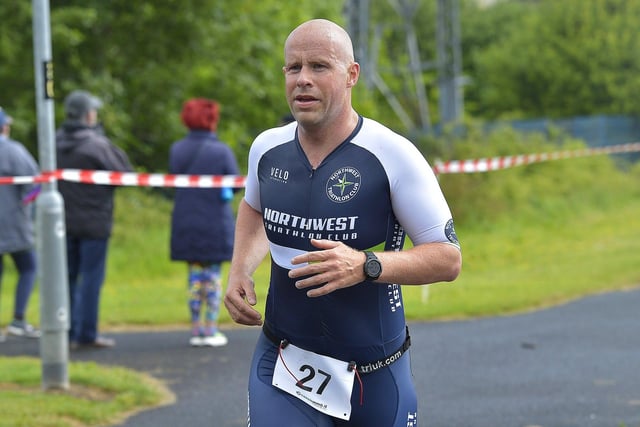 Kevin Doherty, North West Triathlon Club. Photo: George Sweeney