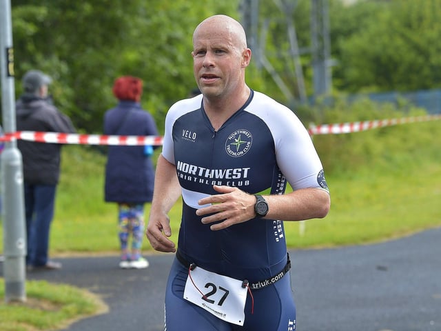 Kevin Doherty, North West Triathlon Club. Photo: George Sweeney