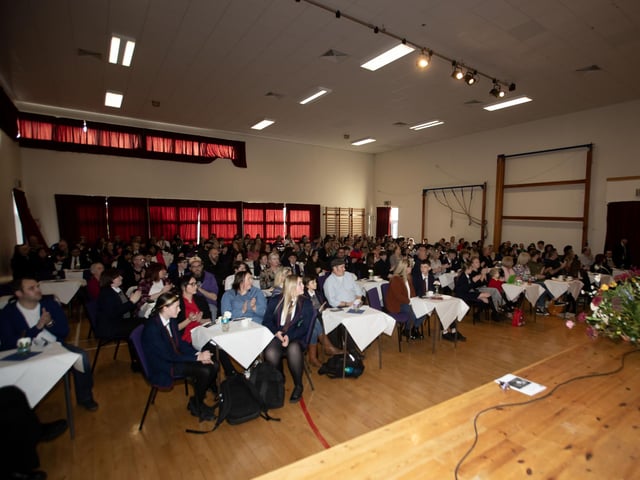 A section of the attendance at the recent Oakgrove Integrated College Annual Junior Prizegiving.