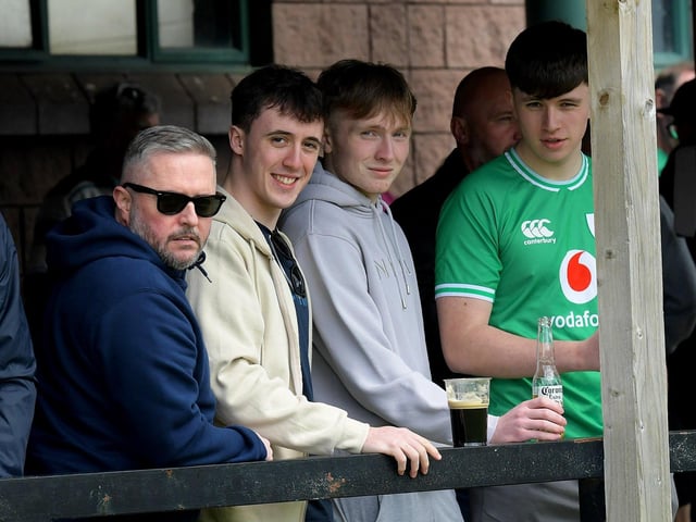 Rugby fans at the Ulster v Connacht game at Judges Road. Photo: George Sweeney