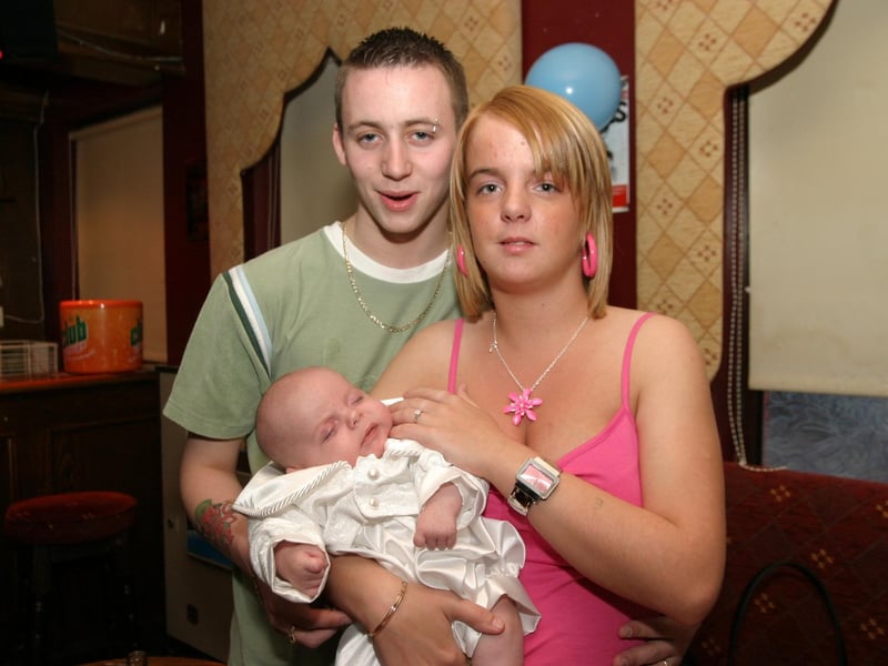 Ben Maguire's Christening with family.