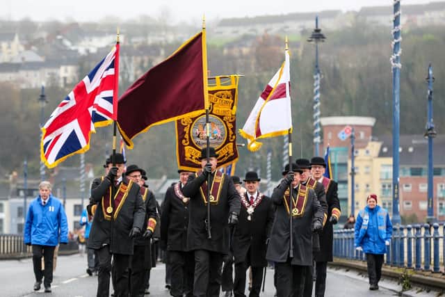 Several thousand Apprentice Boys are taking part in the annual Lundy parade in the city every year. Photo by Lorcan Doherty / Press Eye.