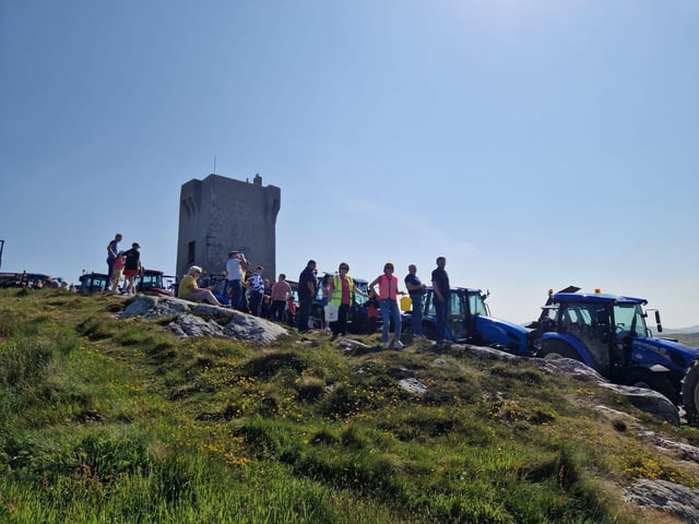 Spectators and participants gathered at Ireland's most northerly point.