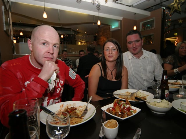 Staff from Youth Project at The Exchange for Christmas Dinner0003/JML : Christmas and New Year Parties 2006.
