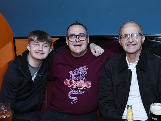 Ben and Barry O'Donnell with Ben McKinney.