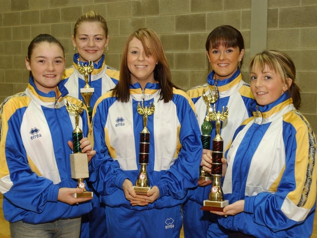 Members of the Long Tower Dance Club who were winners in the NI Dance championships.
