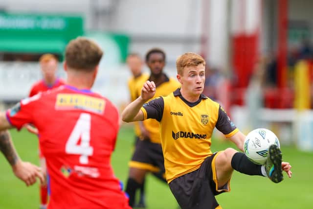 Brandon Kavanagh against Shels. Photo by Kevin Moore.