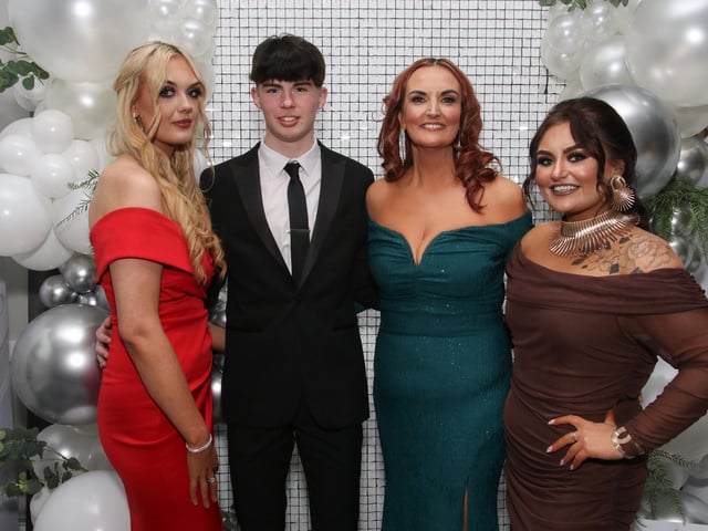 Charlie McDermott, Tadhg Patton, Sinead McDermott and Niamh Conwell pictured at Northland’s 50th Anniversary Gala Dinner held in The Everglades Hotel.  (Photo - Deirdre Heaney, nwpresspics)