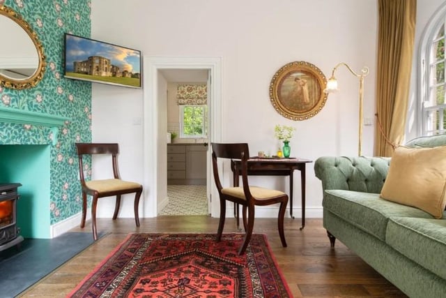 The sitting room of the Bishop's Gate Lodge.