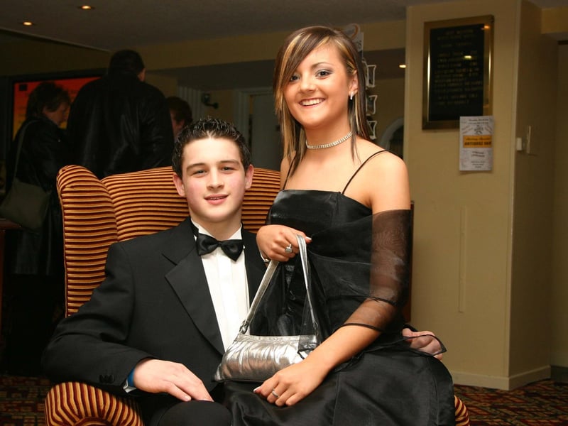 Graham Buchanan and Sarah Hawthorn. : Pictured are students at the then recently opened Lisneal College in the Waterside as they gathered for their school formal back in March 2005.