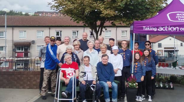 Scouts from St. Mary's Creggan assisting the local community as well as residents of the House in the Wells.