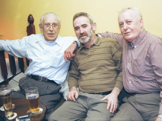 Pictured at the PO Club were Leo Duddy, John Smyth and Seamus King.