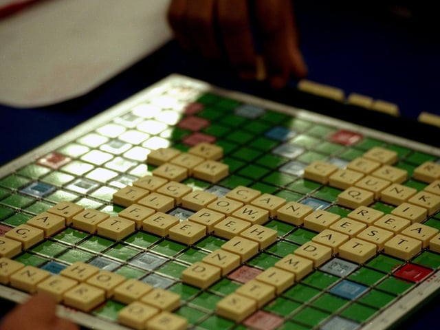 In terms of board games requiring brain power, Scrabble remains hard to beat. Pictured is a game of Scrabble in progress during the Mind Sports Olympiad at Olympia in London. John Gichigi /Allsport