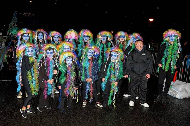 Triax took part in the Derry Halloween carnival parade, through the city centre, on Monday evening. Photo: George Sweeney. DER2244GS – 073