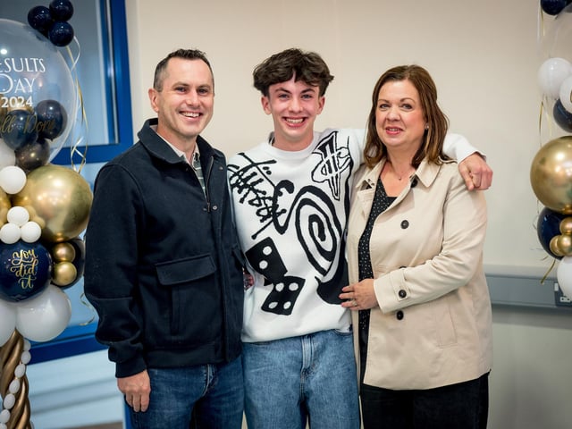 Niall Clarke and parents.