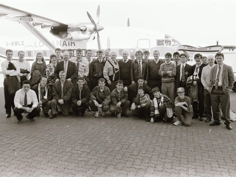 Finn Harps F.C. flying to Cork from City of Derry Airport.