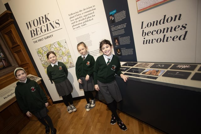 Greenhaw Primary School pupils enjoying the exhibits during a visit to the Guildhall.