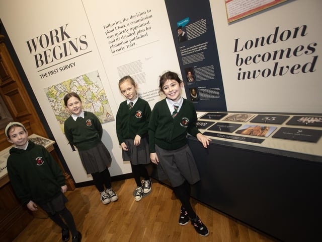 Greenhaw Primary School pupils enjoying the exhibits during a visit to the Guildhall.