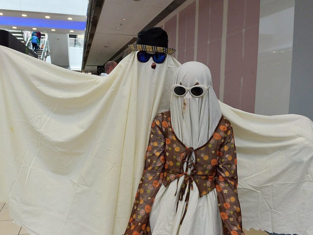 Some of the ghosts and ghouls gathered at Foyleside Shopping Centre on Sunday afternoon for the ‘Squadghouls’ Halloween event. Photo: George Sweeney. DER2244GS – 009