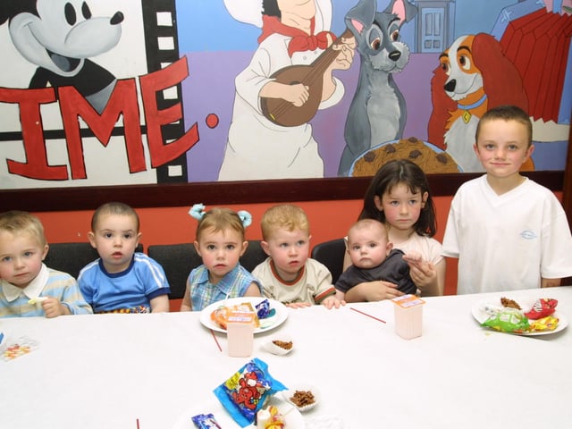 Jonathan Sheerin, Oisin McGuinness, Jade Sheerin, Declan Ward, Shannon Moore, Hugh Sheerin and John-Paul Moore having fun at the party.