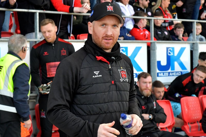 Dundalk manager Stephen O’Donnell pictured before the game against Derry City, at Brandywell Stadium, on Monday evening. Photo: George Sweeney.  DER2320GS – 48 