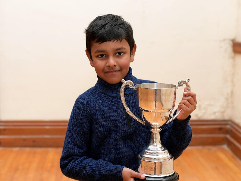 Sourik Basak winner of the Henderson Cup, for piano, at the Feis Dhoire Cholmcille on Wednesday at St Columb’s Hall. Photo: George Sweeney.