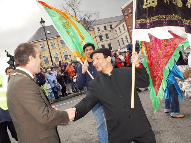 Pictured are people enjoying the St Patrick's Day celebrations in Derry 20 years ago on March 17, 2005.