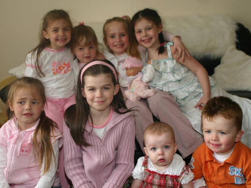 Kayla Boyle Back second right pictured with her friends at her third Birthday Party at home 5144dd : .