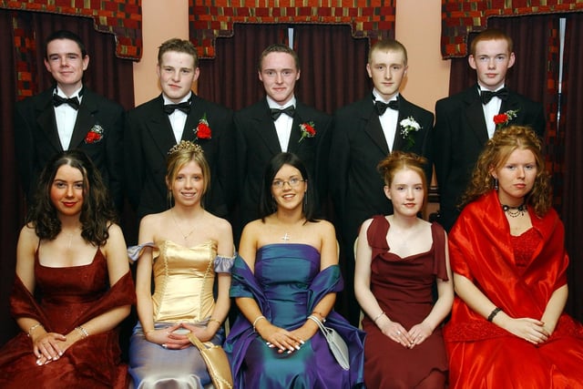 Front, from left, are Sinead O'Donnell, Ursula McLaughlin, Karen Hutchinson, Heather Milligan and Lynda Doherty. Back, from left, are Andrew McElhinney, Phelim McLaughlin, Kevin McCarron, Patrick McEleney and Fergus McHale. (1401C07)