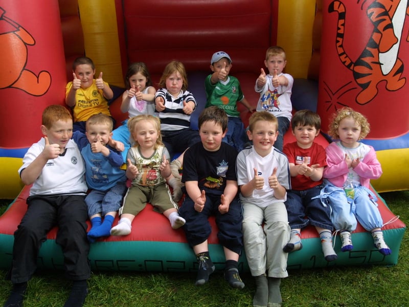 Left front row: Shane Corcoran, Jamie McFadden, Kate Corcoran, Rory O'Donnell, Jack Sweeney, Graeme Sweeney, Kim McGarvey. Back row: Gary Sweeney, Beth Cregan, Jane Peaker, Caolan McLaughlin, Charlie McGarvey.