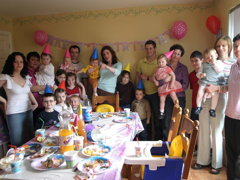 Family and friends get together to celebrate Aimee McClelland's birthday.