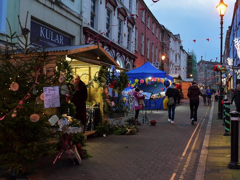 Christmas lights in Derry. Photo:George Sweeney