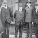 F.B. Bourdillon, Joseph R. Fisher, Justice Richard Feetham, Eoin MacNeill and C. Beerstecher in Armagh in December 1924