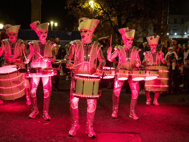 Festival favourites Spark! make a welcome return to Shipquay Street in Derry. Picture Martin McKeown. 28.10.26