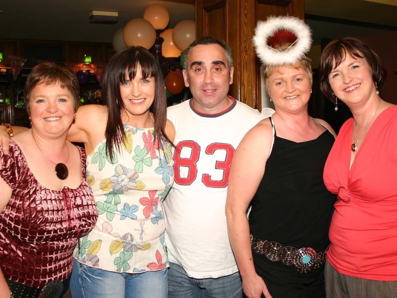 The O 'Hagan sisters Ann, Margaret, Colette, Roisin and Don enjoying the party. : Parties and celebrations June 2006: Tina Haslett.