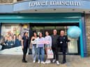 Sharon Glackin (Duty Officer at the Tower Museum), Ava Maguire, Mercedes Maguire, Evie Maguire, Shane Maguire, Amanda Creagh (Team Lead Visitor Services).