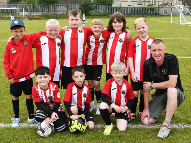 The Ballymoor FC under-9's team which took part in the O'Neills Foyle Cup.