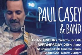 Paul Casey Glastonbury warm up gig.