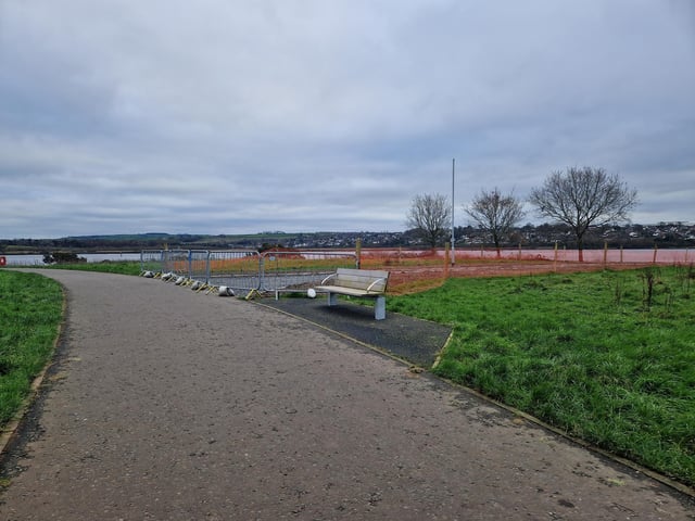 Works are steadily progressing on the new Derry bridge, which is due to be completed by Spring this year. The riverside path connecting the Bay Road Nature Reserve to the new bridge has kerbs and gravel laid and lampposts almost fully installed. The base for the bridge to sit on the Bay Road side seems to be fully complete with concrete being pored on the other side's base.