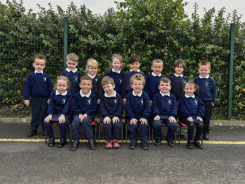 Mrs Meeson’s Rang 1 pupils at Bunscoil Cholmcille.