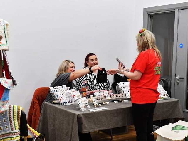 Lots of gifts were on sale at the Gasyard Christmas Craft Fair on Saturday afternoon. Photo: George Sweeney