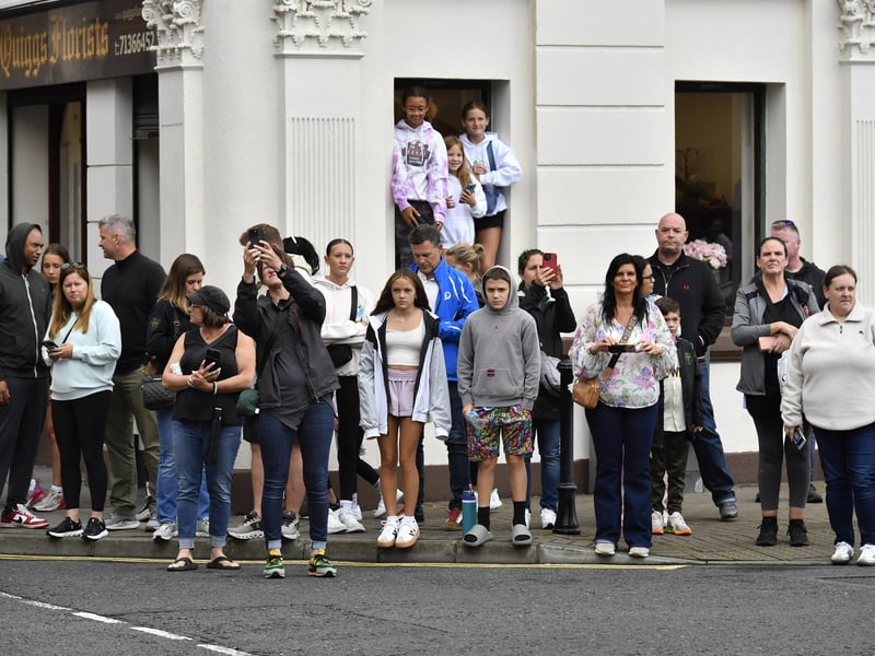 Supporters at the Foyle Cup teams parade. Photo: George Sweeney