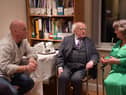 John Bell and Maggie Taylor share their stories of recovery with  the President.