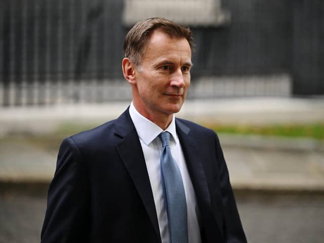 Chancellor Jeremy Hunt at 10 Downing Street (Photo by Leon Neal/Getty Images)