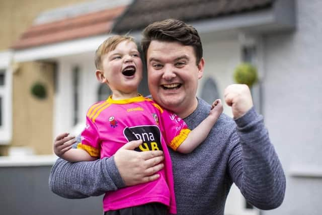 Dáithí MacGabhann and his father Máirtín