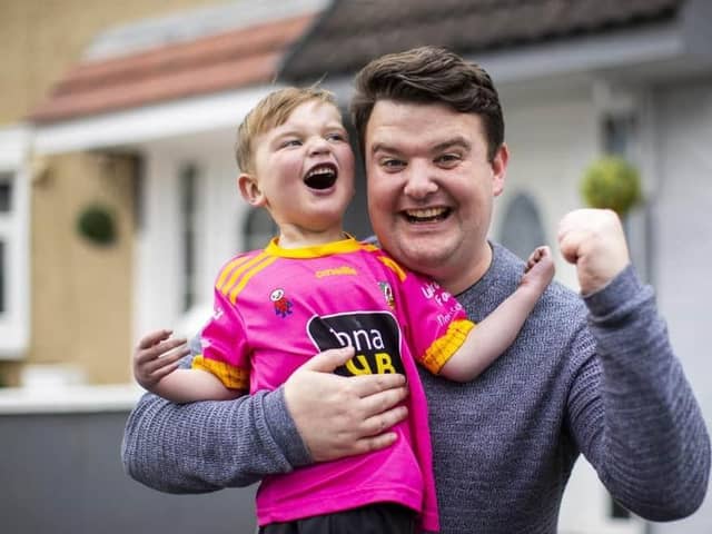 Dáithí MacGabhann and his father Máirtín